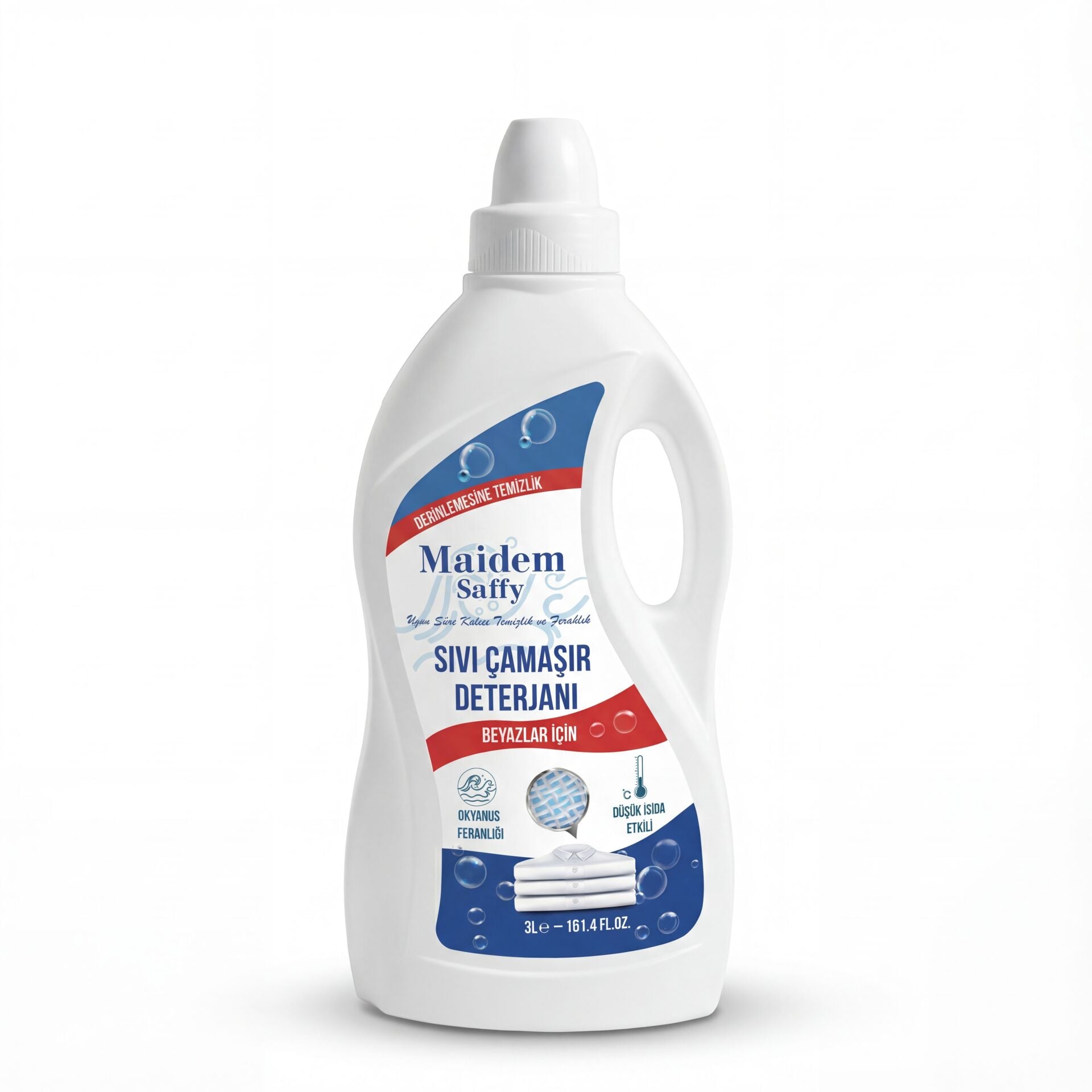 Maidem Saffy Sıvı Çamaşır Deterjanı Beyaz 3 Litre