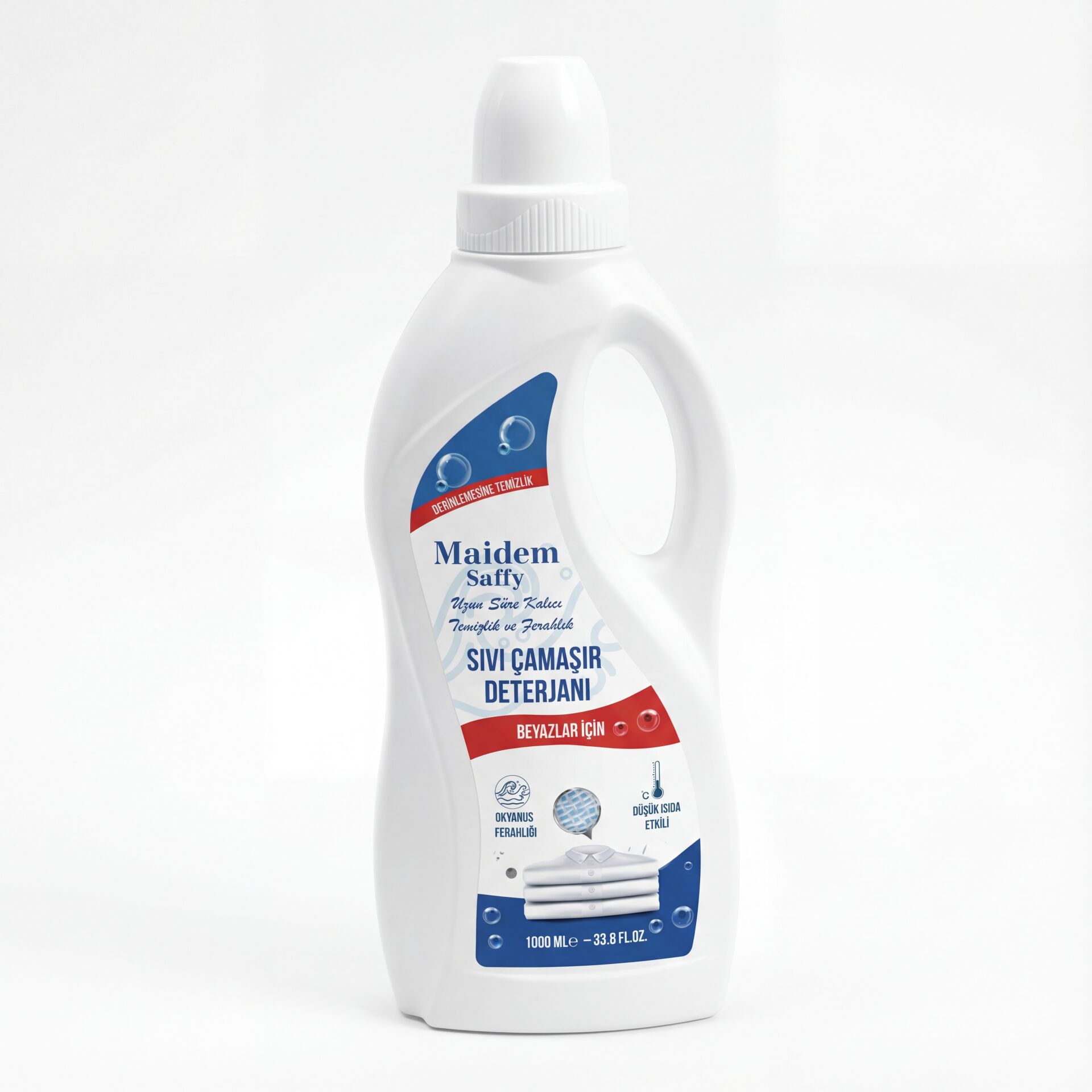 Maidem Saffy Sıvı Çamaşır Deterjanı Beyaz 1 Litre