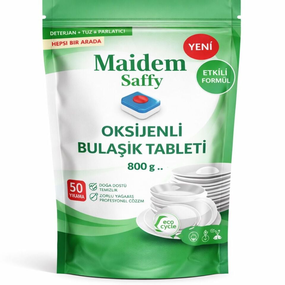Maidem Saffy Bulaşık Makinesi Tableti 50 Lı