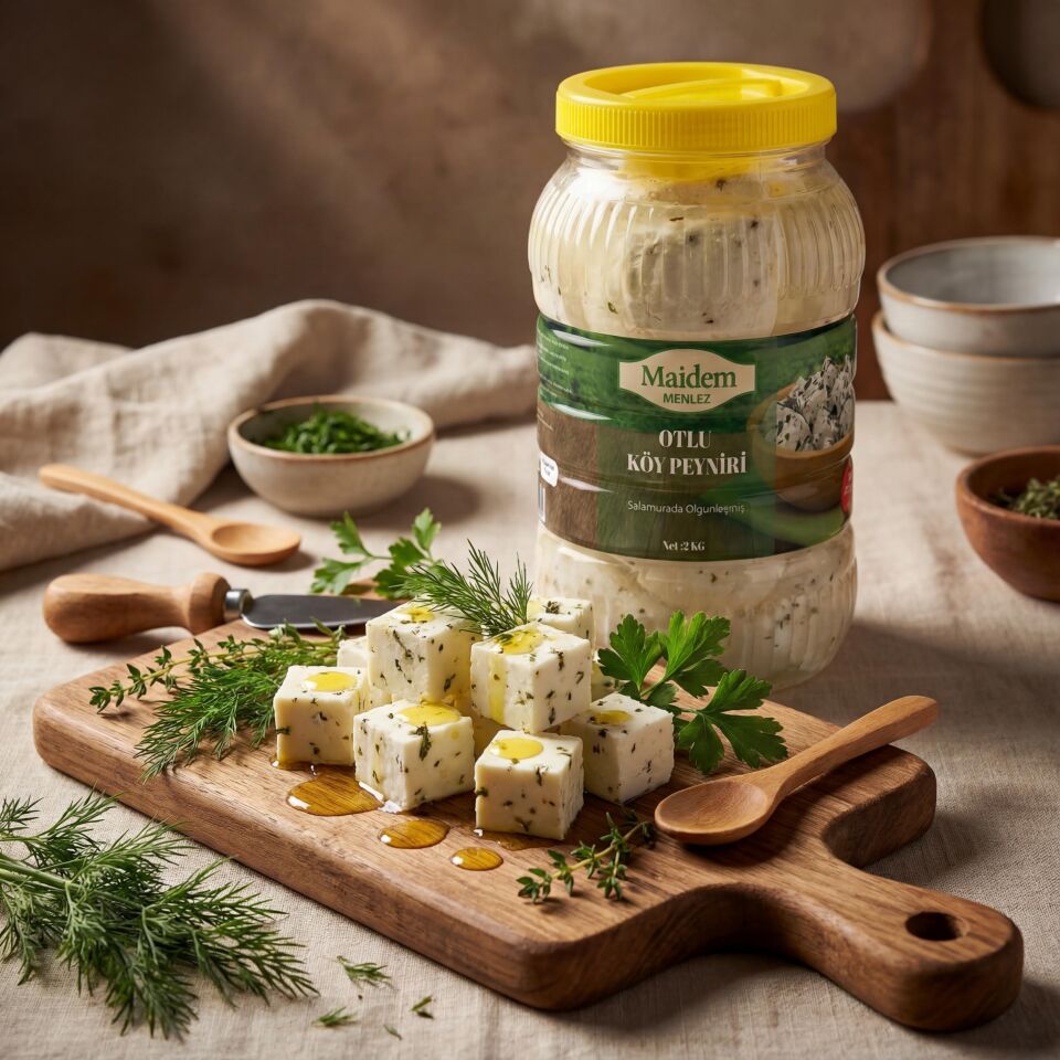 Maidem Menlez Otlu Köy Peyniri – Salamurada Olgunlaşmış (2 KG)